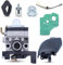 Gubeter Carburador GX35, Para Honda GX35 GX 35 1.3HP Mini Motor de gasolina de 4 tiempos cortadores cortacésped, 16100-Z0Z-034, 17211-Z0Z-000