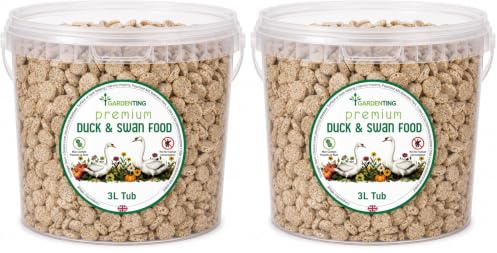 Garden Ting Premium Duck and Swan Food, 3 Litre (Pack of 2)