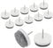 PATIKIL 0.94 Screw-on Furniture Felt Pad, 40 Pcs Nail on Chair Leg Floor Protectors Glide Round Slider Screw-in for Chair Table Furniture, White