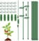 Adiwo Adjustable Plant Support, 30cm Indoor Plant Sticks Support, 37pcs Plant Support Stakes, Orchid Support with Plant Clips Suitable for Home Garden Orchids Peonies Climbing Plants Flower Stands