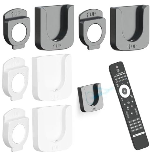 IKOPFLN 4 Pièces Support mural telecommande, support telecommande mural, porte telecommande tv, pour Les Télécommandes,Les Prises de Charge,Les Routeurs