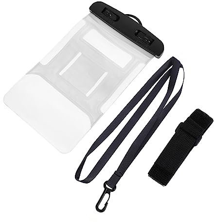 LIFKICH 3stücke wasserdichte Telefon Tasche Zum Tauchen Schwimmen Mit Touchscreen Funktion Aus Umweltschutzmaterial Transparent Und Langlebig Mit Lanyard-Design Für Unterwasserbenutzung