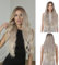 Grand Sail Ombre Askblond Lång Lockig Syntetisk Värmebeständig Peruk 66cm Damperuk för Dagligt Bruk Fest Cosplay