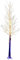 LED Lichterbaum, 150 cm, 240 Warmweiße LEDs, Braun oder weiß mit Schneeoptik, Innen & Außen geeignet und Timer (braun)
