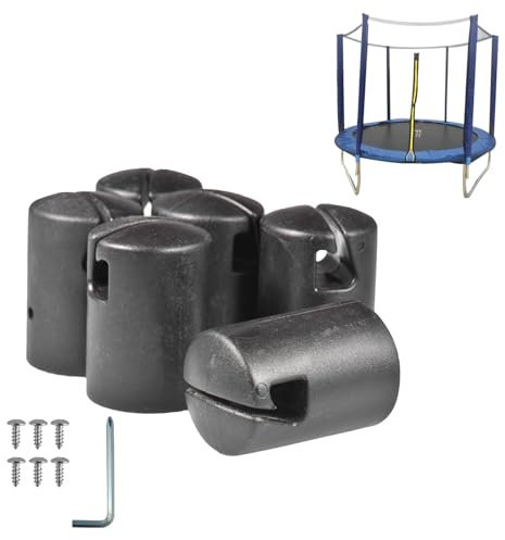 13pcs Trampoline Pole Cap Enclosures Trampoline Pole Caps, Tr-ampoline Pillar Rod End Protectors Tr-ampoline Shell RodCap With Screw For 1.26 Inch Diameter TrampolinePoles