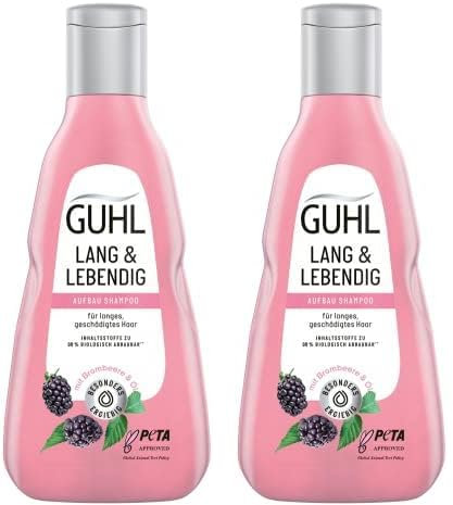 Guhl Lang & Lebendig Shampoo - Inhalt: 250 ml - Haartyp: lang (Packung mit 2)