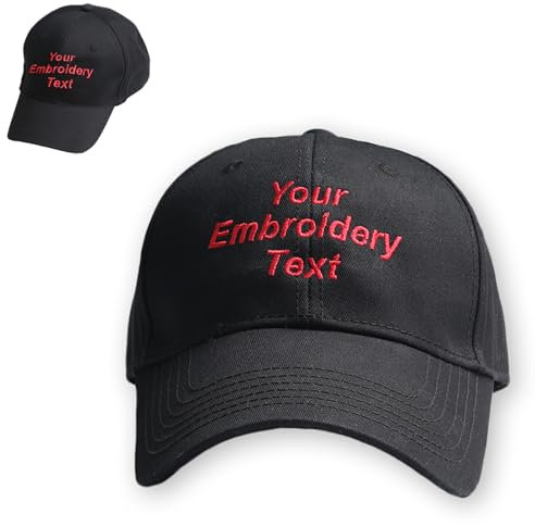 CHARMMYFASHION Cap Personalisiert Herren,Damen,Cap Selbst Gestalten,Personalisierte Baseball Caps Besticken Lassen mit Stickerei,Kappe Personalisiert Baseballkappe,Verstellbares,Vatertag,Kinder