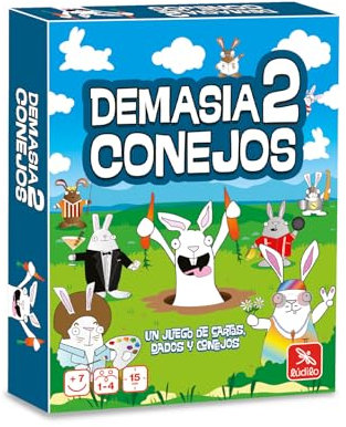 Ludilo - Demasia2 Conejos | Juego De Mesa 7 Años O Más | Juegos De Mesa para 2 A 4 Jugadores | Juegos Infantiles | Juego Cartas Niños 15 Min | Regalo Niño 7 Años