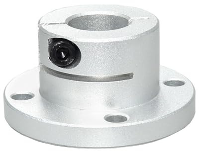 MAYANGYANG Flansch Flanschtyp Wellenhalterung Standardführung Offener Typ Doppelseitiger Schneidflansch Wellenhalterung Komponenten for die Linearbewegungsautomatisierung Temperguss(10mm)