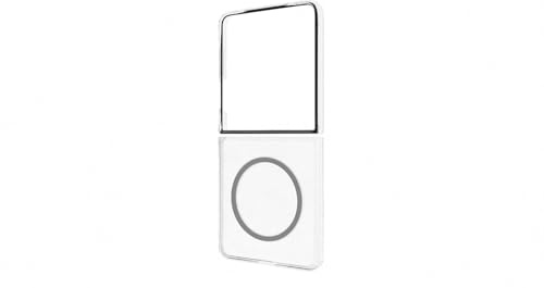 Designed for Samsung Yuchuan Clear Magnet Case für Galaxy Z Flip7, Zweiteilige Handy-Hülle mit Magnet zum Anbringen von Gadgets, Qi2-Charger kompatibel, Schutz, Transparent