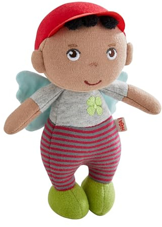 HABA Unisex Stoffpuppe 2-Pack Schutzengel im Doppelpack - Oskar & Lore - Größe 19cm