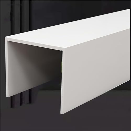 rohrverkleidungen einhausung 30 50 100 120 130 mm dekorative Rohrabdeckung für den Innenbereich, U-förmige Kanal-Versteckbox für Heizungsrohre/versteckte Kanäle(100 x 6 cm/39.4 x 2.4 in)