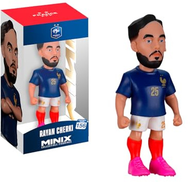 MINIX - Football Stars - Coupe du Monde #104 - France - Cherki - Figurine à Collectionner 12 cm