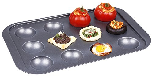 chg 98081-41 Party-Backblech, I-Lag Special 2-Schicht antihaftbeschichtet, anthrazit/metallic, 41 x 26,5 x 2,5 cm