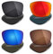 Mryok Lot de 4 paires de verres polarisés de rechange pour lunettes de soleil Oakley Jupiter Squared – Noir/rouge feu/bleu glacé/marron bronze