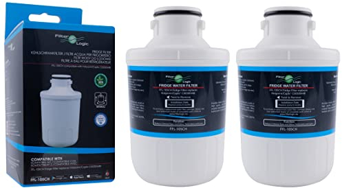 FilterLogic FFL-105CH | 2x Filtro acqua compatibile con Foshan Micro Midea MFCMG14211FR, MFCMG14211F - compatibile con Indesit, Hotpoint, Wpro C00300448 per frigorifero americano