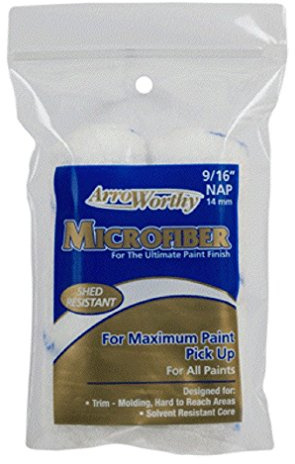 Arroworthy 4 x 9/16 Nap Microfiber Mini Roller Sleeves Push Fit - Twin Pack (for USE with Push FIT Barracuda Frames ONLY)