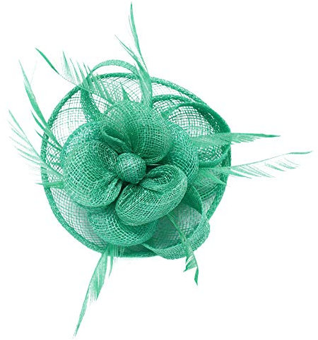 Pince Broche Mariage Fleur Trèfles Coupelle Bleu Turquoise