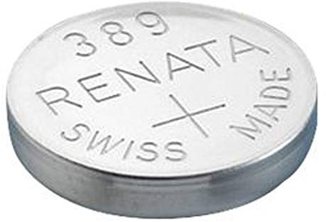 1 x Renata 389 Watch Battery 1.55v SR1130W - Official Renata Watch Batteries