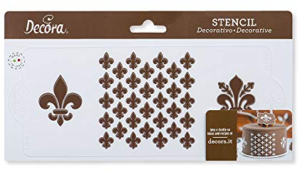 DECORA 9270912 SCHABLONE LILIE 10 X 25 CM