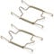MroMax 2 Pcs Plate Hanger 6 inch U Type Zinc Plated Invisible Wall Decorative Hooks
