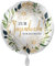 1 Folienballon Zur Jugendweihe nur das Beste weiß bunt Daisys ca 43 cm ungefüllt Ballongas geeignet