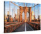 PICANOVA – Bild auf Leinwand New York Brooklyn Bridge 120x80cm – Leinwandbild – Premium Leinwanddruck – Wandbild Kunstdruck Auf 2cm Holz-Keilrahmen Wohnzimmer Wanddekoration – New York