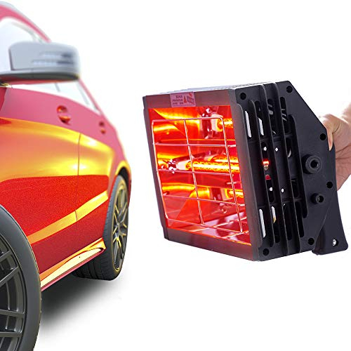 DATOUBOSS Lacktrockner Infrarot Trockner Strahler 1000 W Kurzwelle Infrarotheizung Handheld Lacktrockner Infrarot Leuchten Auto Karosserie Reparatur Lack Trockner (220 V EU)