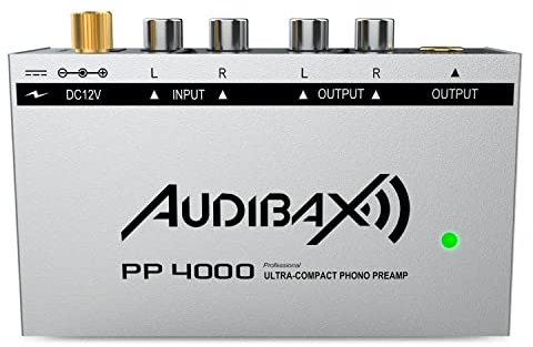 Audibax PP4000 Silver Preamplificador Previo Phono RIAA. Único en el Mercado con Interruptor ON/Off