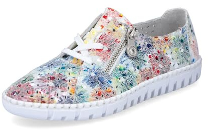 Rieker Damen Low-Top Sneaker M2306, Frauen Halbschuhe,Freizeitschuhe,Turnschuhe,Laufschuhe,straßenschuhe,Strassenschuhe,Multi (90),39 EU / 6 UK