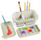 JIAMIAN Pulisci Pennelli Pittura Con Supporto Pennello e Tavolozza, Con Coperchio e Tavolozza Con 16 Fori, Lavabo Multifunzione, Per Pittura Interna Ed Esterna (A)