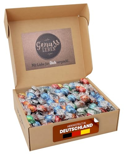 Genusslebenbox mit 800g Kugeln im zufälligen Mix, Ideal als Geschenk für Valentinstag oder als Vorratsbox geeignet