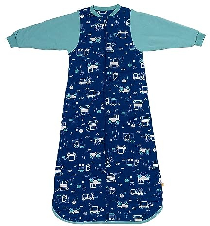 schlummersack Kinder Schlafsack Baby Winter 130 cm Bagger | Winterschlafsack Baby mit Ärmel 3.5 Tog Baby Schlafsack Winter | Winter Schlafsack Baby