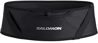 Salomon Pulse Unisex-Gürtel, Eng anliegende Passform, Intelligente Verstaulösung, Outdoor-Vielseitigkeit, Schwarz, S