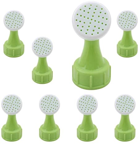 WaanzetHF 8 Pack Mini Hand Bottle Top Waterers Portable Watering Sprinkler Heads for Plant Flower Gardening (Green, 7 Centiliters, Polypropylene (PP), Indoor and Outdoor)