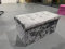 Textile Home New Crushed Velvet Diamante Ottoman Storage Box Seat Stool Toy Storage Box (Silver, 2 Seater)