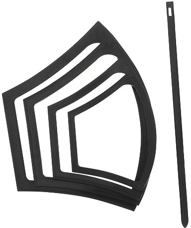 Amosfun 5st Masken Vorlagen Schnittmuster Lineal Maskera Mundbedeckungsset Selber Machen Schablonen-quiltlineal Formen Linealmuster Nähen Werkzeug Kieselgel Violett Handbuch 5-teiliges Set