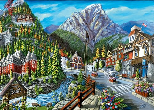 Ravensburger Puzzle 2D 1000 elementów: Witamy w Banff, Nowy Design