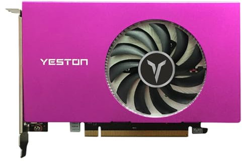 Yeston Radeon RX 550 GDDR5 1183MHz 512processors Video Cards PCIExpress 3.0 DirectX12 Single Slot 4*HDMI Compatible Graphics Card of Desktop (2G GB)