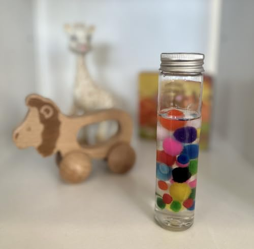 Lluvia del amor Botella sensorial del bebé