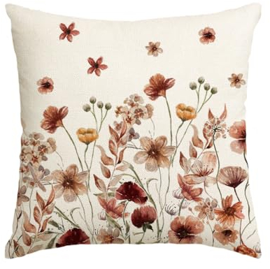 Artoid Mode Blumen Blätter Herbst Kissenbezug, 45x45 cm Saisonnal Fall Zierkissenbezug Cushion Cover Couch Wohnzimmer Deko