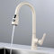 XJTNLB Miscelatore Cucina 3 Vie con Doccetta D'Avena Rubinetto Collo di Cigno Doppio Beccuccio Miscelatore Monocomando Rubinetti Da Cucina a 3 Vie
