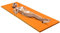 GYMAX Matelas Flottant pour Piscine, Tapis Flottant en Mousse XPE Résistant aux Déchirures, Polyvalent pour Piscine-Plage-Lac, Charge Max.100KG (Orange)