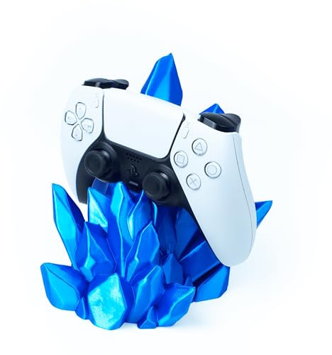 Ricreo Support manette Playset Gamer, porte-joystick de bureau Gaming, porte joystick compatible avec Series X et S et PS5 PC Quartz