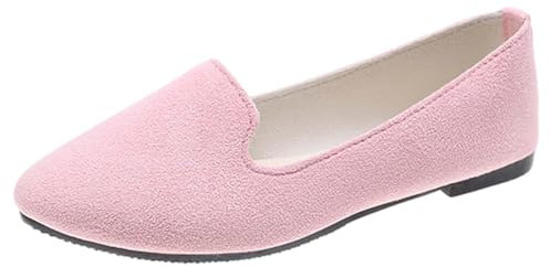 Genérico Zapatillas De Baloncesto Mujer de Deporte Tejidas Transpirables para Caminar, sin Cordones, de, con Soporte para el y Las Manos Zapatillas Negras Mujer Casual (Pink, 43)