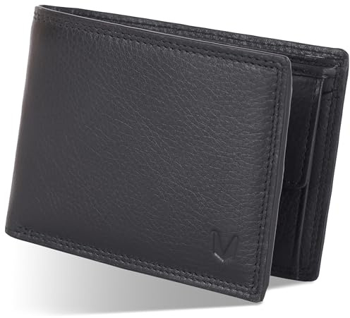 MAGATI Wallet Il Toro (Schwarz) – Hochwertiges Leder Herren Portemonnaie mit RFID-Schutz – Geldbörse mit 11 Kartenfächern, Zweifachem Scheinfach, Einkaufswagenlöserfach und XL Münzfach