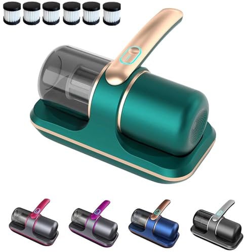 Pure Sleepy, Pure Sleepy Dust Mite Vacuum, Puresleepy Pro Bed Vacuum, Cordless Handheld Mattress Cleaner, Deep Cleaning, Low Noise (Green)