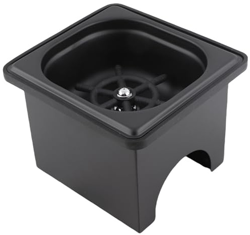 AYNEFY Pitcher Rinser aus Edelstahl, Hochdruck Glasspüler & Tassenspüler in Schwarz für Café, Bar und Küche