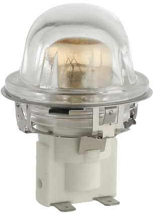 Masterpart Cooker Oven Lamp Light Bulb Holder & Glass Lens Cover Assembly 25W 30V Compatible with Hotpoint Cookers Ovens