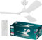 Philips LED Olas - Ventilador de Techo de 30 W (Ø x Al), 1070 mm x 310 mm, blanco, con mando a distancia, regulable